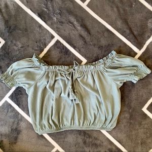 H&m Off Shoulder Crop Top